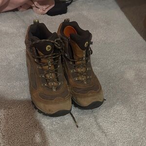 Merrell Brown Hiking Boots with Vibram soles